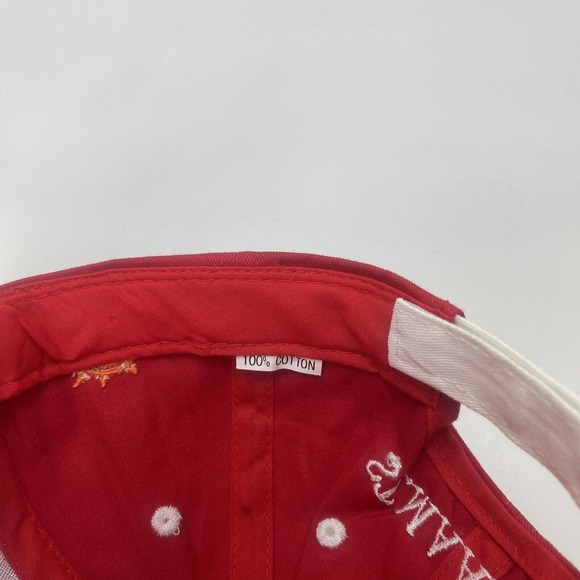 St Maarten Hat Cap Red White ST Martin FWI Strapback Adjustable Embroidered - Picture 12 of 12